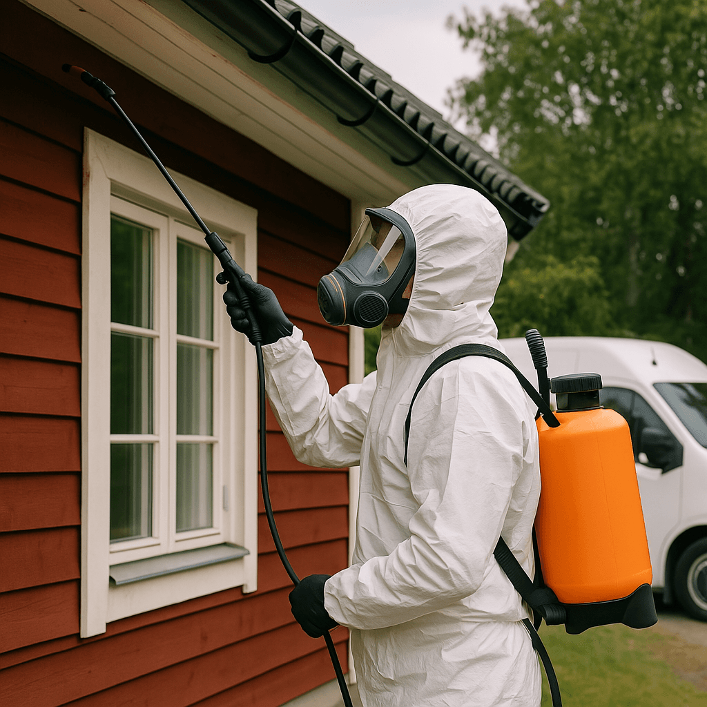 Spindelsanering av villa — professionell behandling av fin&ren